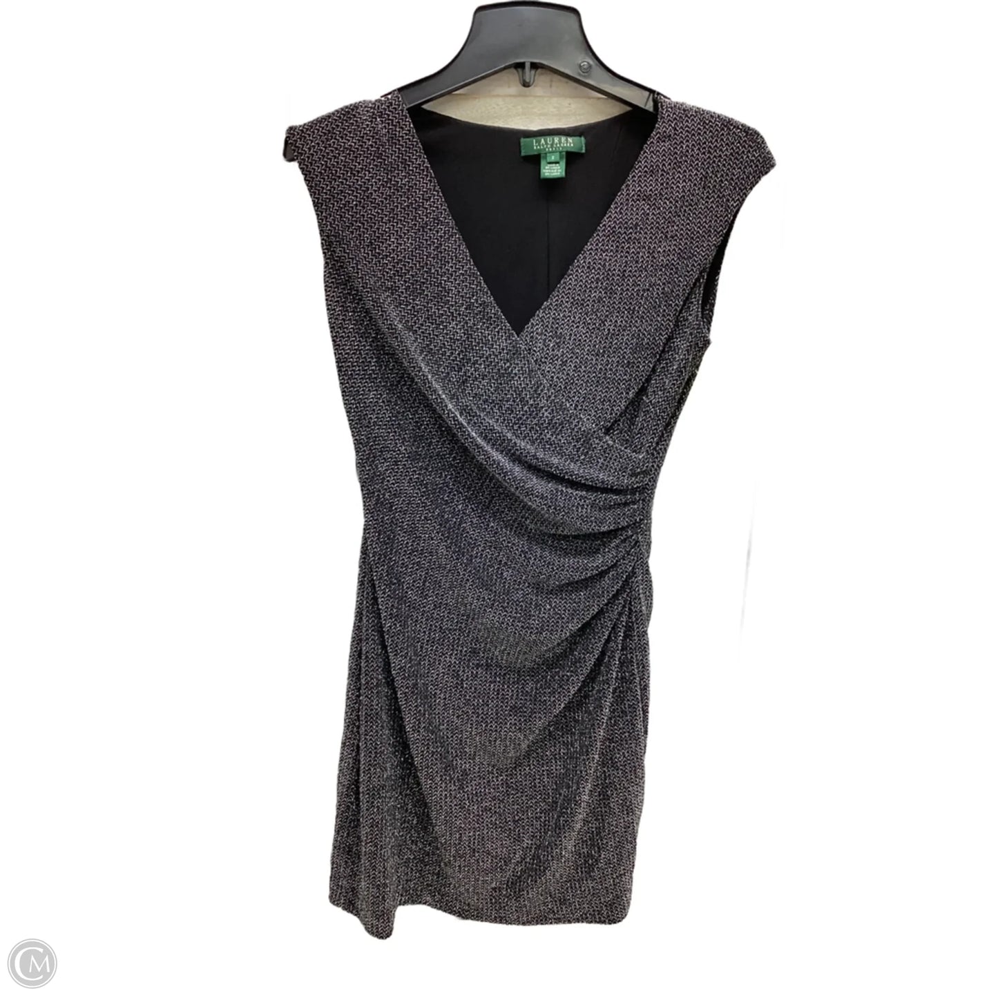 Dress Party Short By Lauren By Ralph Lauren In Silver, Size: 2