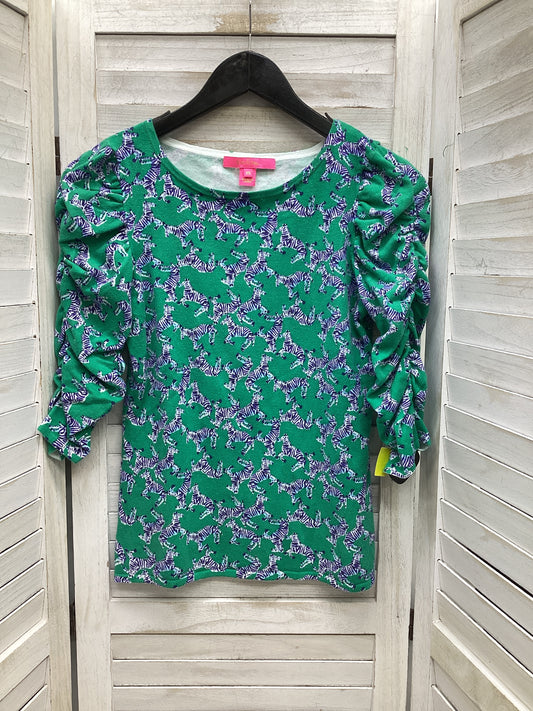 Top Long Sleeve By Lilly Pulitzer In Animal Print, Size: Xs