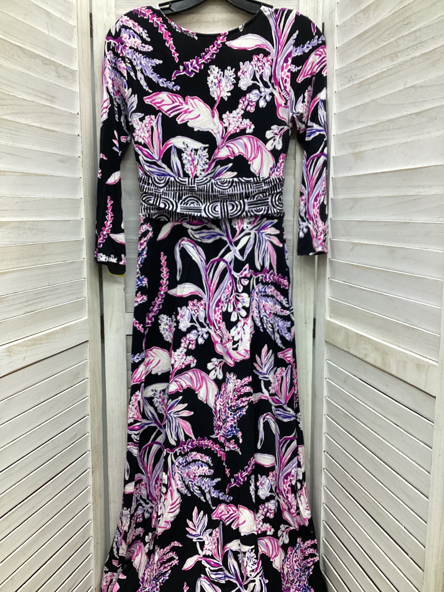 Dress Casual Maxi By Lilly Pulitzer In Floral Print, Size: Xs