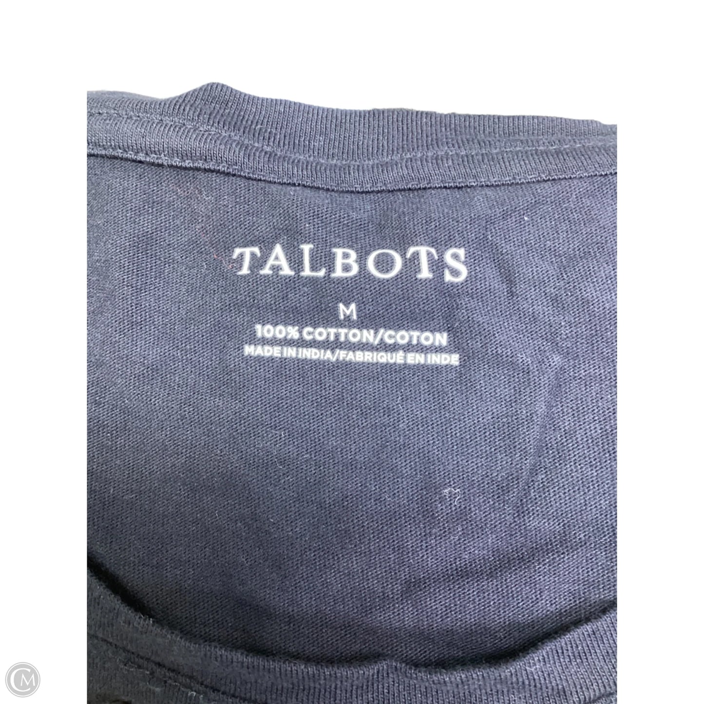 Top Short Sleeve By Talbots In Blue, Size: M