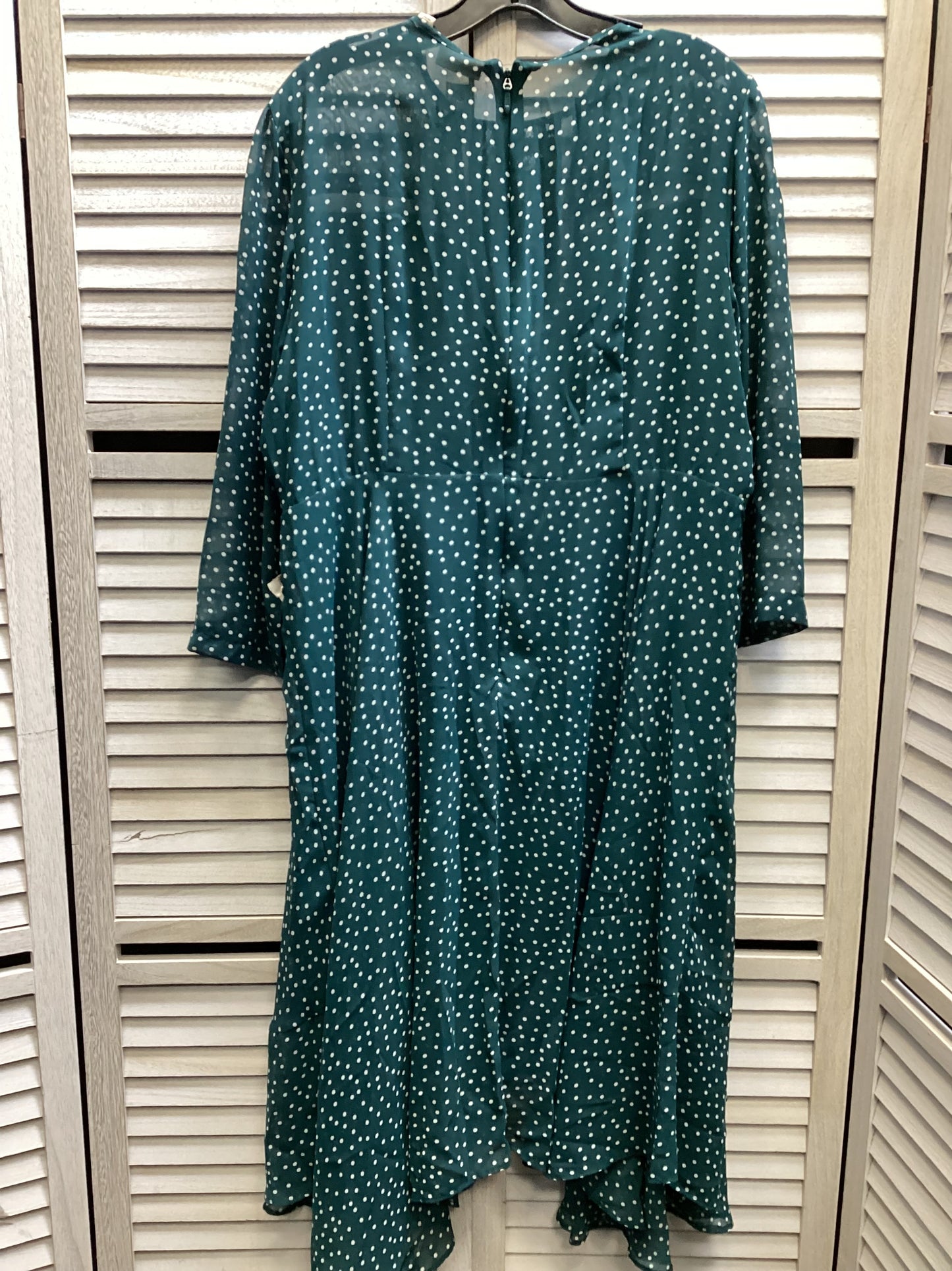 Dress Casual Midi By Eva Mendes In Polkadot Pattern, Size: Xl