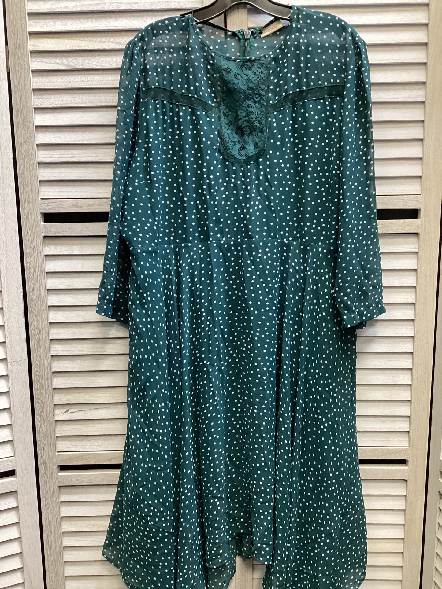 Dress Casual Midi By Eva Mendes In Polkadot Pattern, Size: Xl