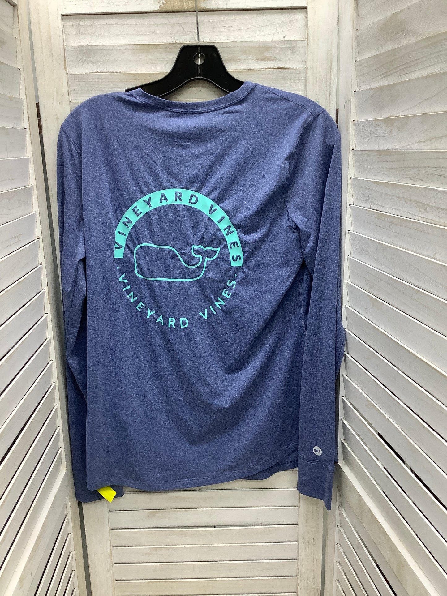 Athletic Top Long Sleeve Crewneck By Vineyard Vines In Blue, Size: S