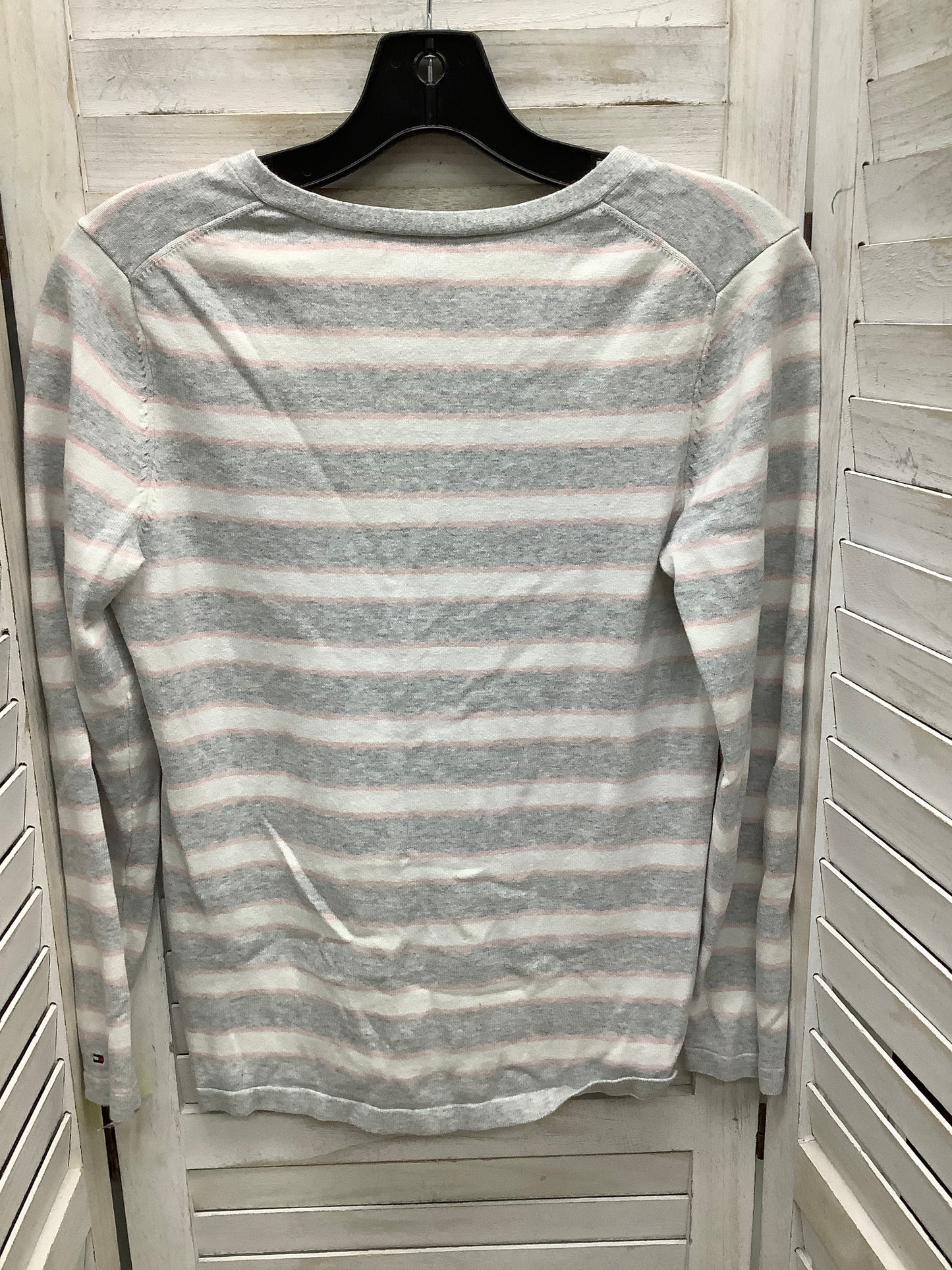 Top Long Sleeve By Tommy Hilfiger In Striped Pattern, Size: M