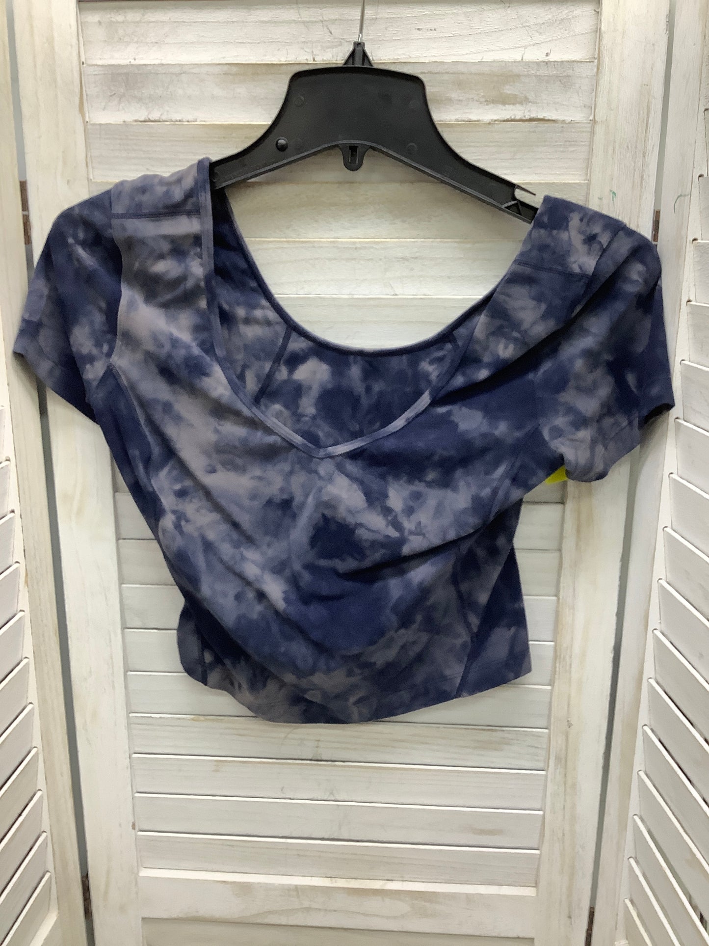 Athletic Top Short Sleeve By Lululemon In Tie Dye Print, Size: 6