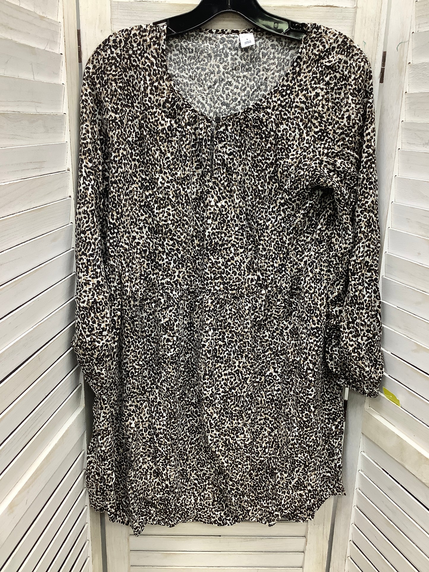 Dress Casual Midi By Old Navy In Leopard Print, Size: S