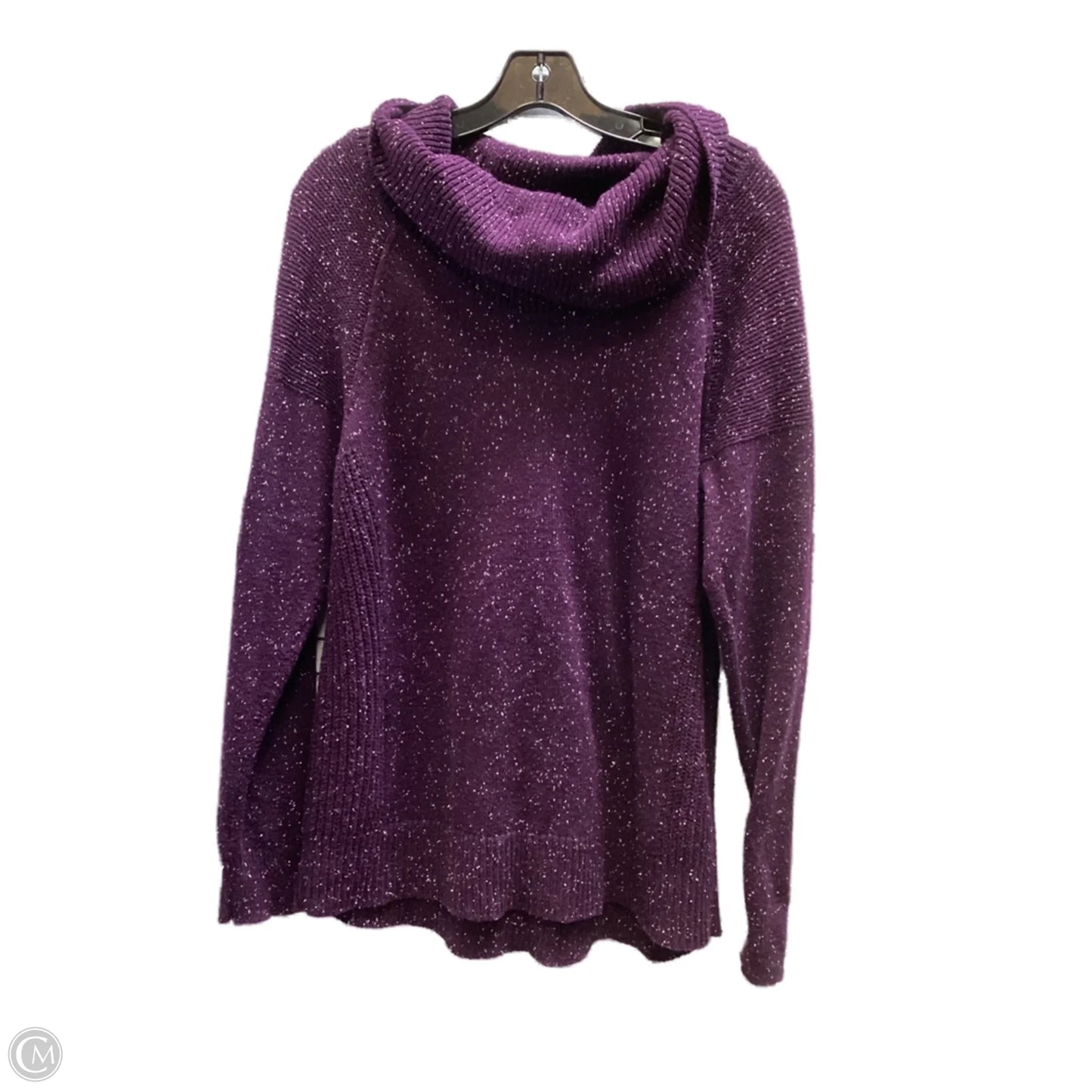 Sweater By Calvin Klein In Purple, Size: L