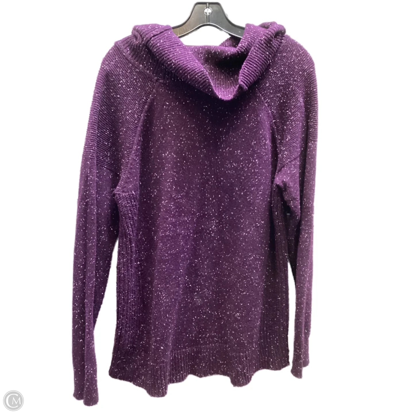 Sweater By Calvin Klein In Purple, Size: L