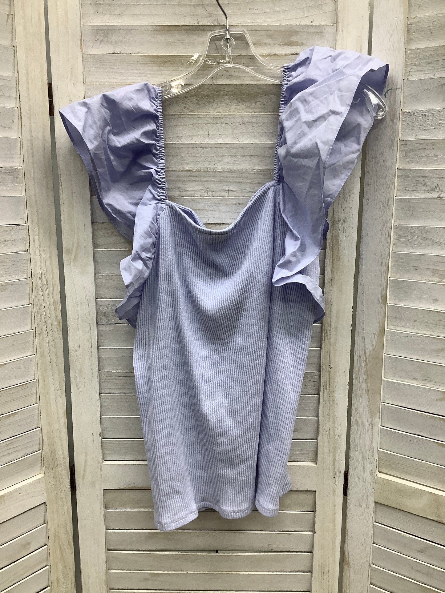 Top Sleeveless By A New Day In Blue, Size: 1x