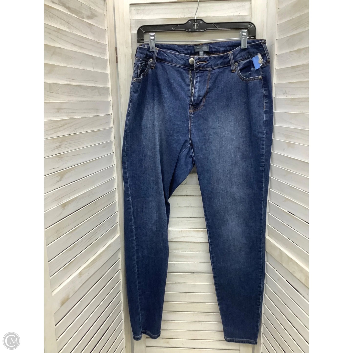 Jeans Skinny By Madison In Blue Denim, Size: 14