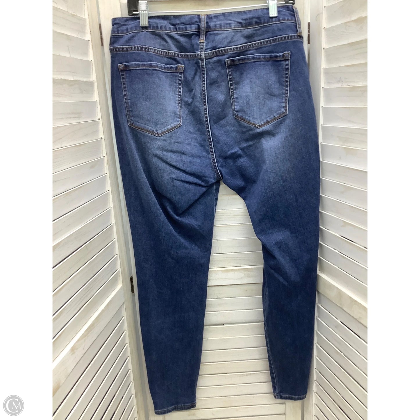 Jeans Skinny By Madison In Blue Denim, Size: 14