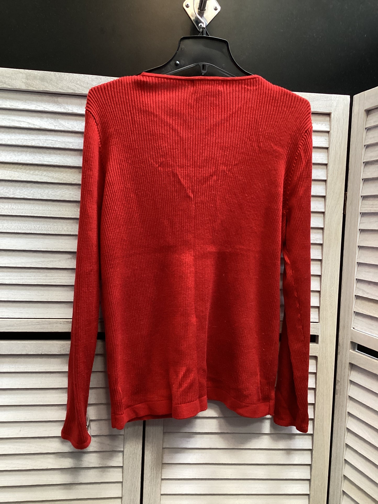 Cardigan By Calvin Klein In Red, Size: L