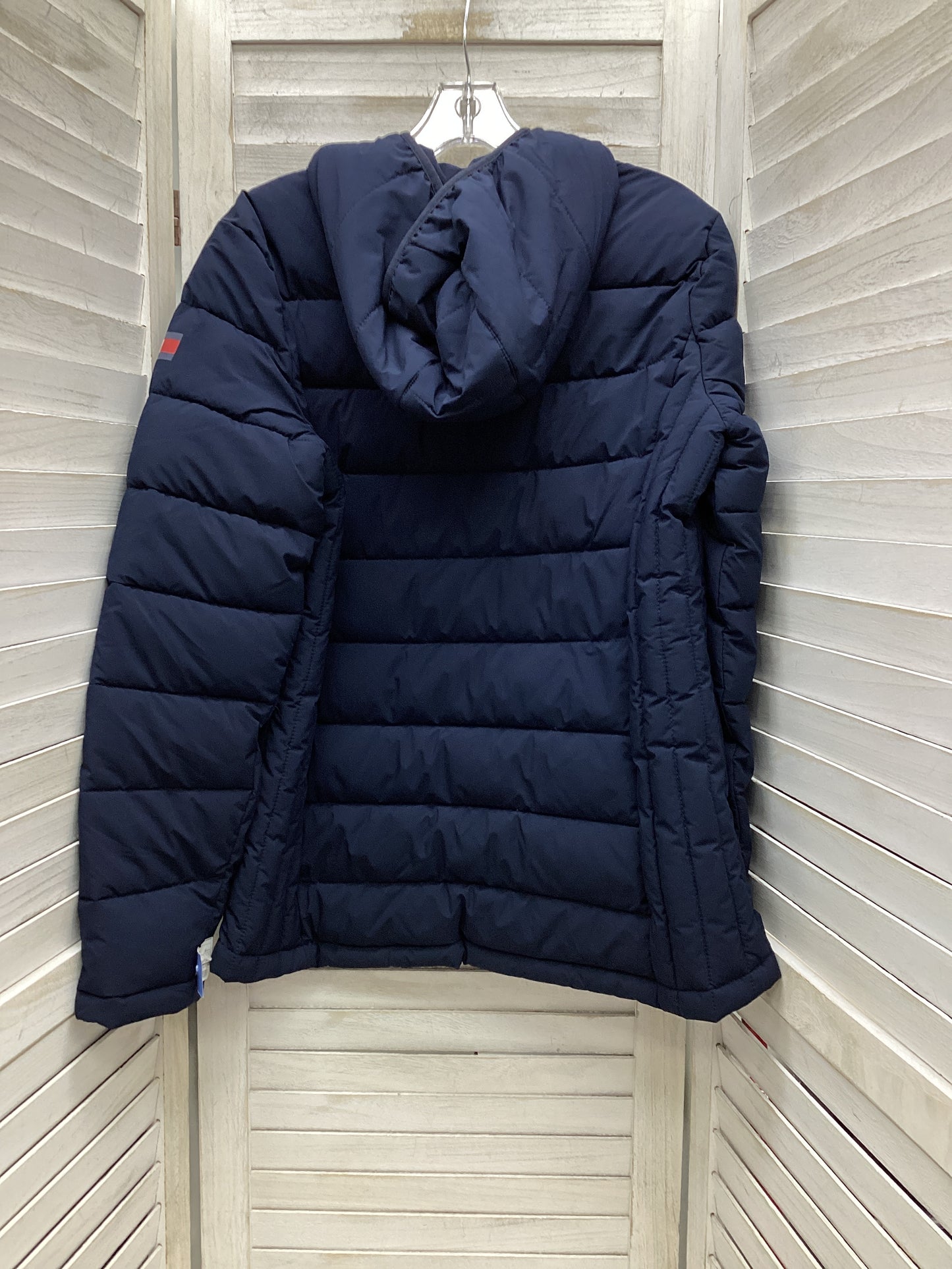 Coat Puffer & Quilted By Tommy Hilfiger In Blue, Size: M