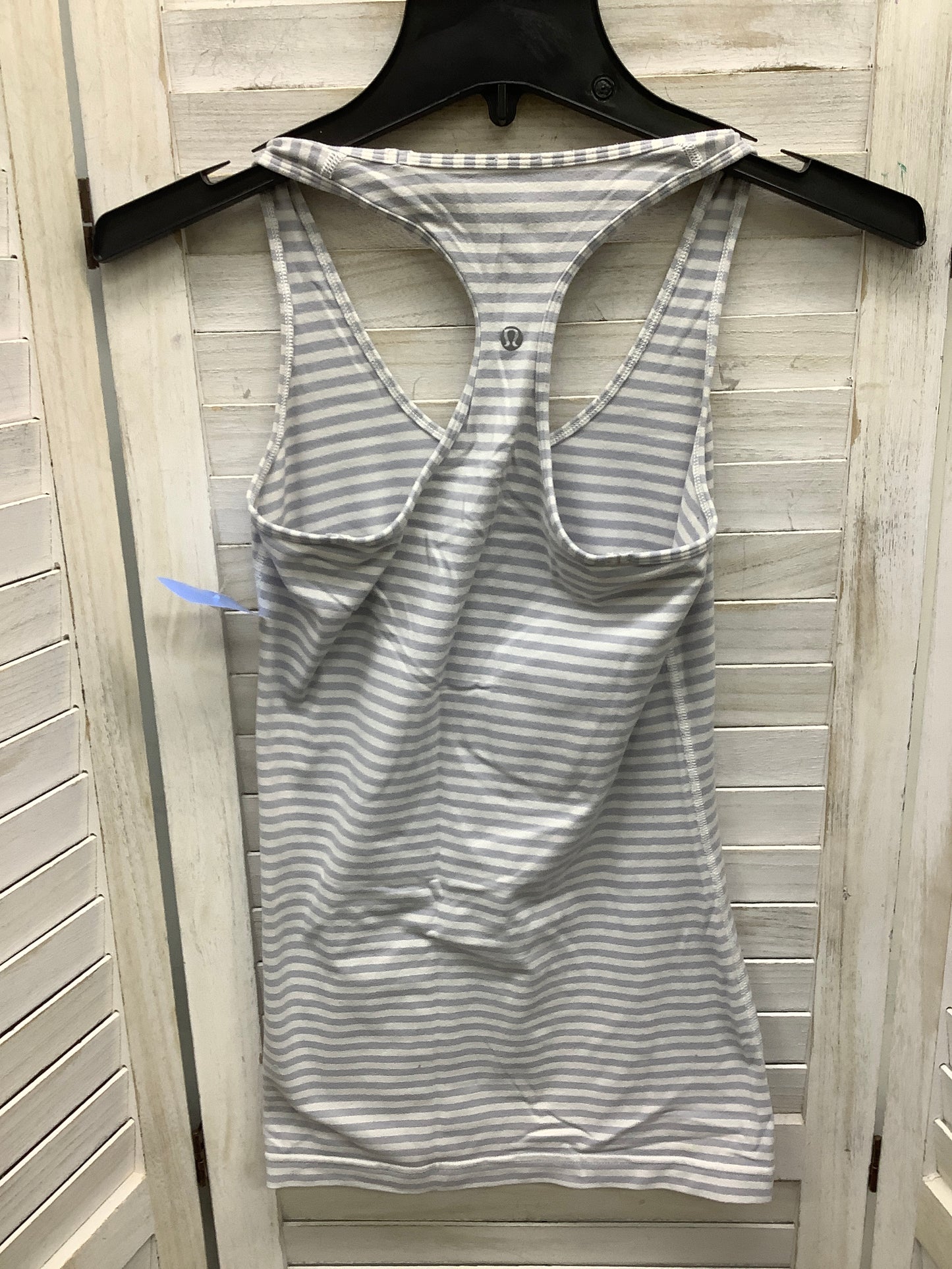 Athletic Tank Top By Lululemon In Striped Pattern, Size: S