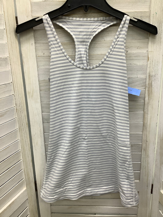 Athletic Tank Top By Lululemon In Striped Pattern, Size: S