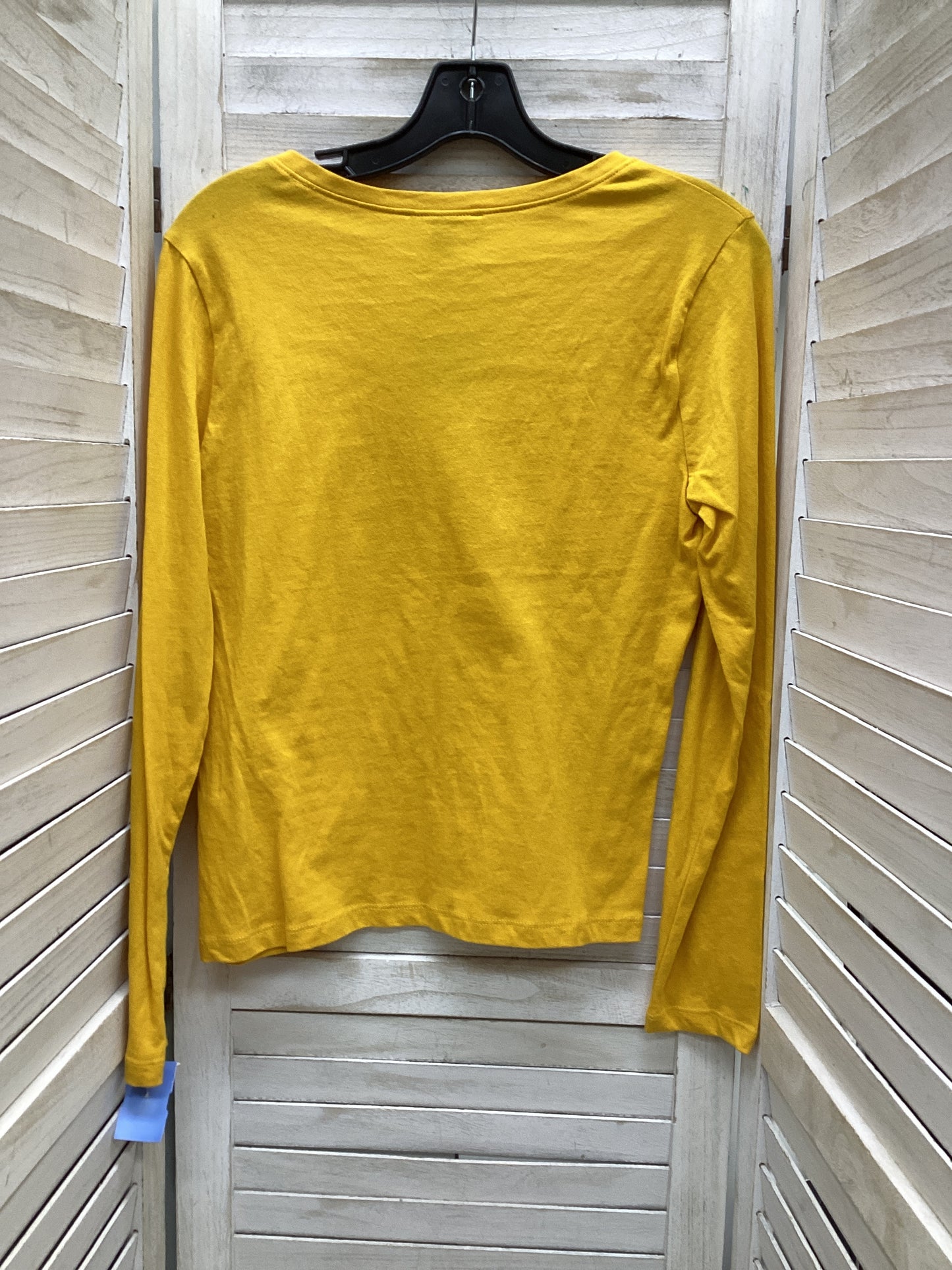 Top Long Sleeve By Forever 21 In Yellow, Size: M