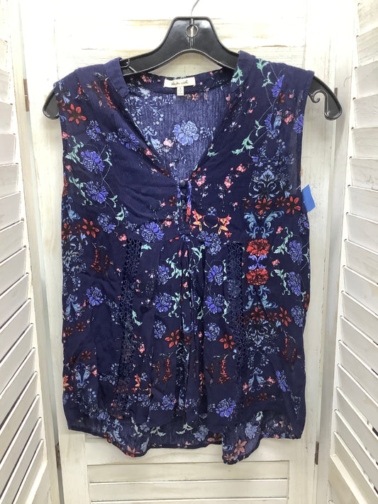 Top Sleeveless By Clothes Mentor In Floral Print, Size: S