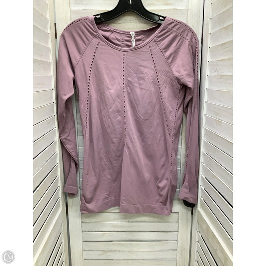 Athletic Top Long Sleeve Crewneck By Athleta In Purple, Size: S