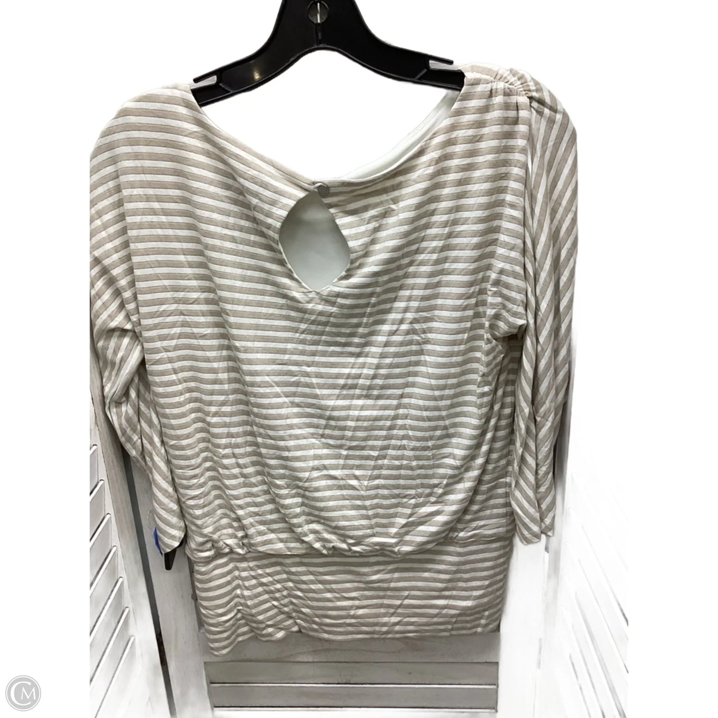 Top Long Sleeve By White House Black Market In Striped Pattern, Size: Xs