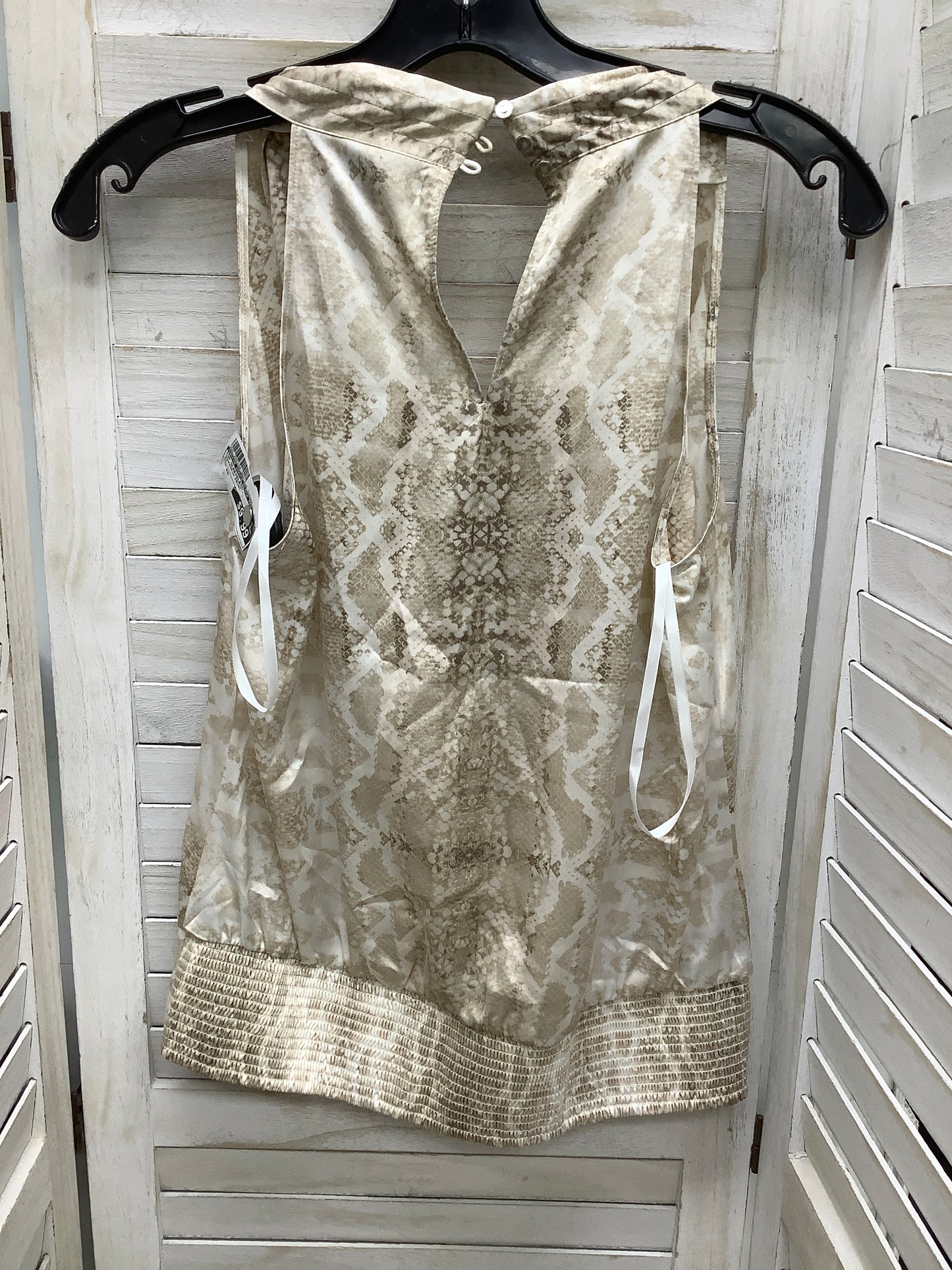 Top Sleeveless By White House Black Market In Snakeskin Print, Size: Xs