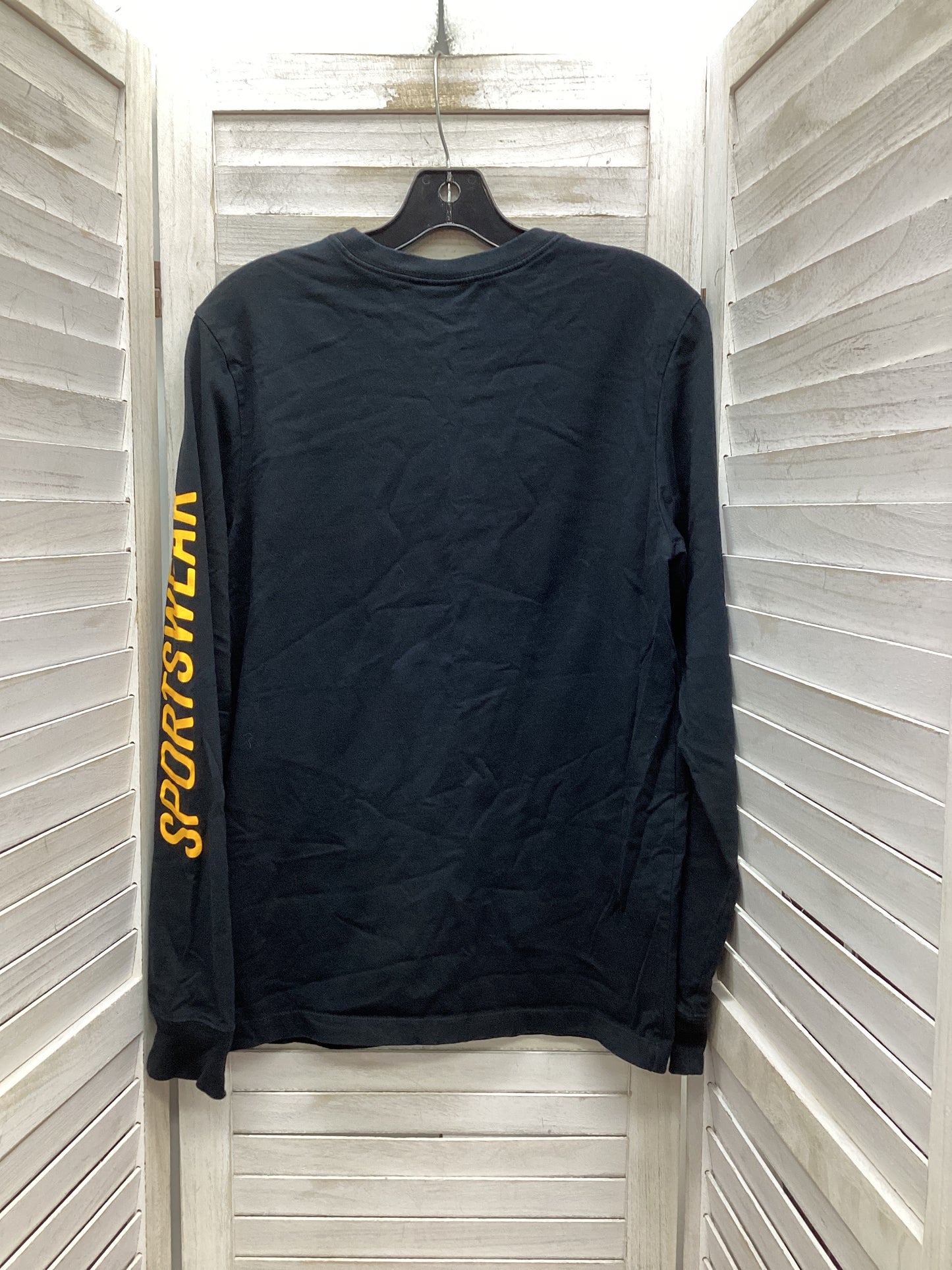 Top Long Sleeve By Nike Apparel In Black, Size: S