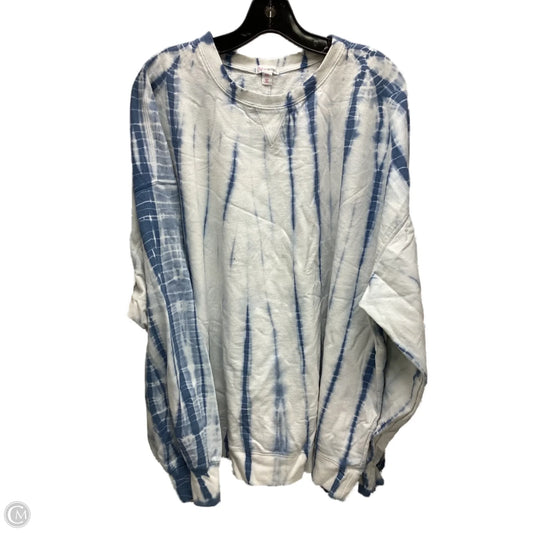 Sweatshirt Crewneck By Clothes Mentor In Tie Dye Print, Size: Xxl