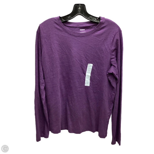 Top Long Sleeve By Sonoma In Purple, Size: L