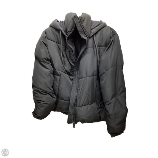 Coat Puffer & Quilted By Zara In Black, Size: M