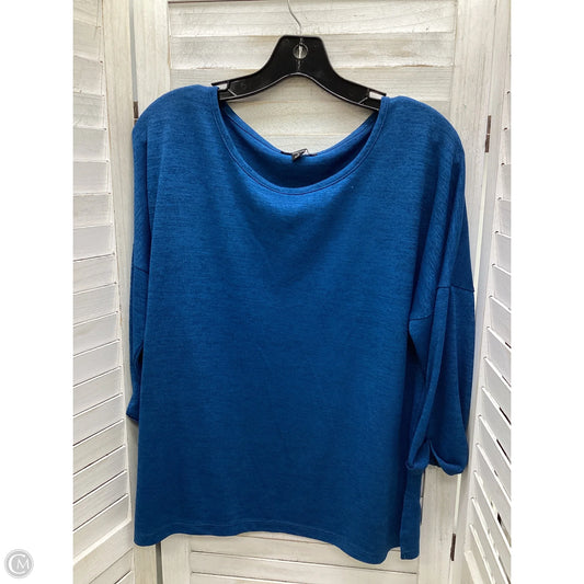 Top 3/4 Sleeve By Clothes Mentor In Teal, Size: Xl