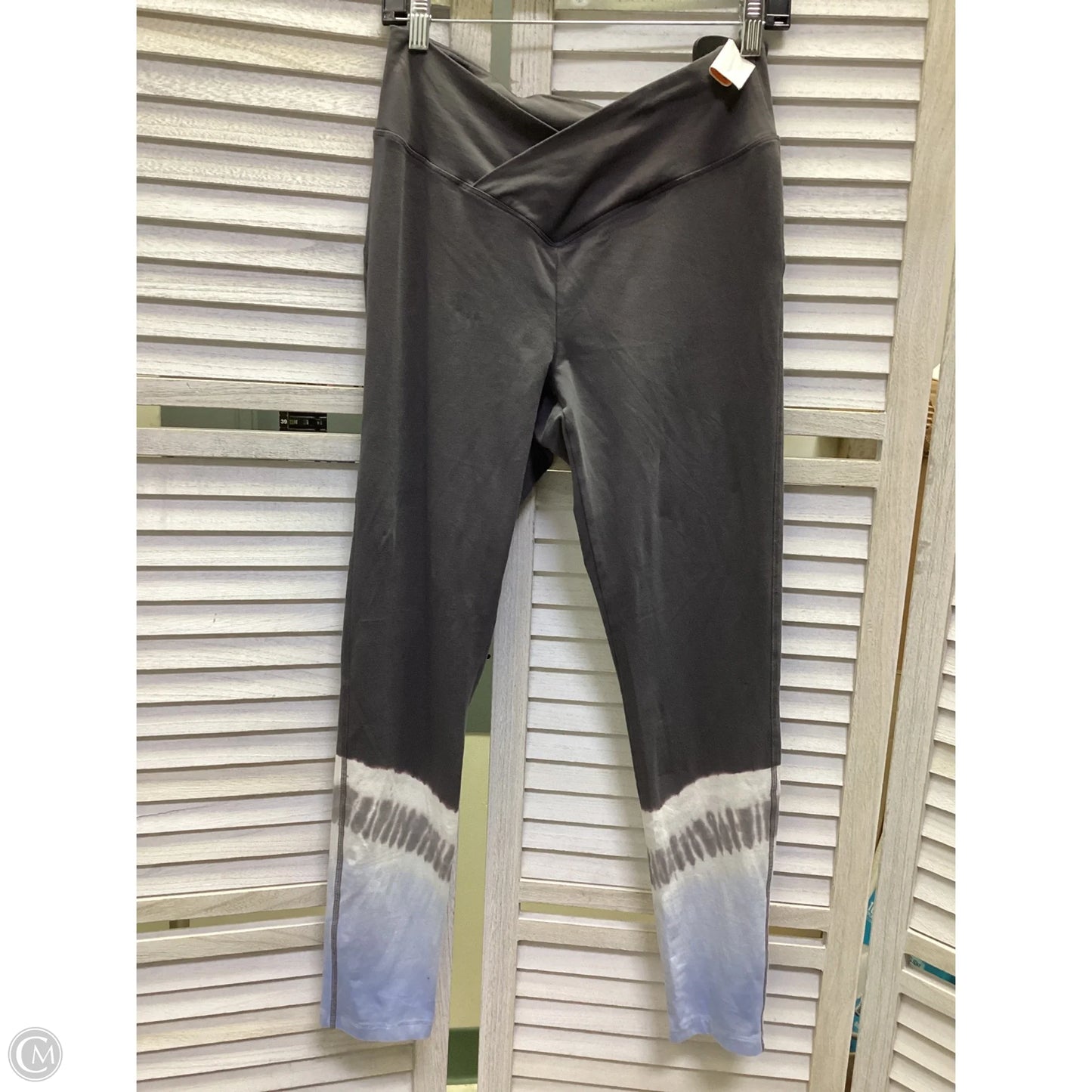 Athletic Leggings By Pink In Grey, Size: L