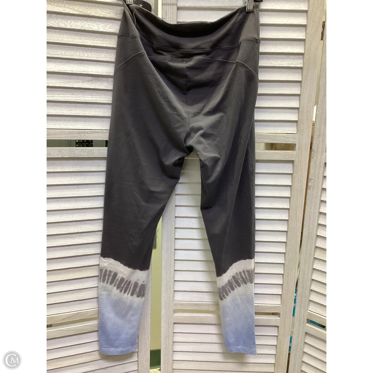 Athletic Leggings By Pink In Grey, Size: L