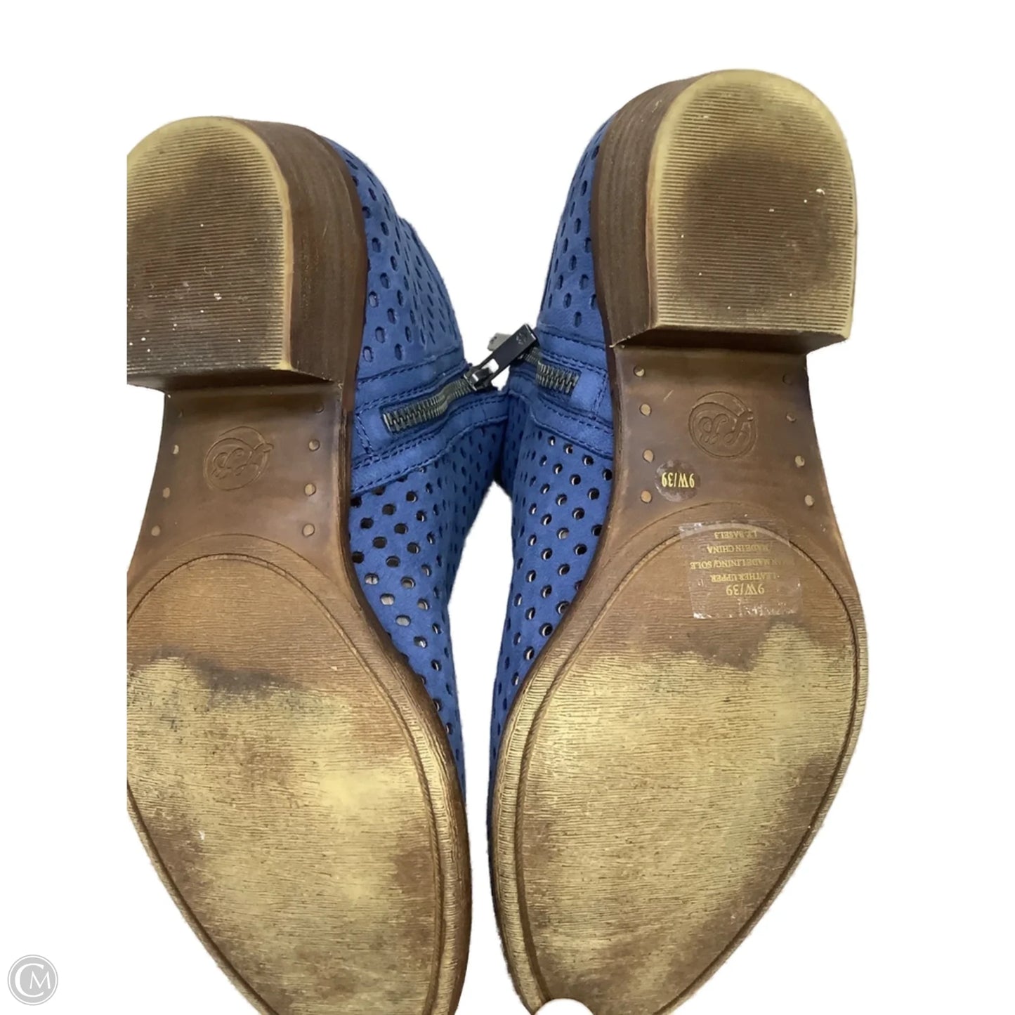 Boots Ankle Heels By Lucky Brand In Blue, Size: 9
