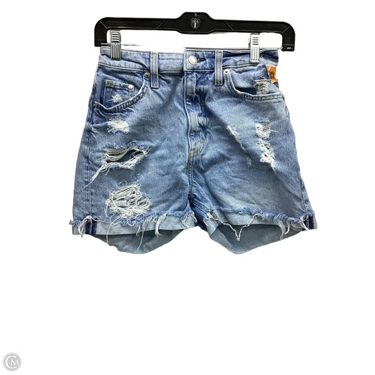 Shorts By H&m In Blue Denim, Size: 2