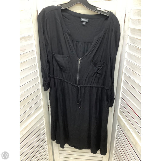 Dress Casual Midi By Torrid In Black, Size: L