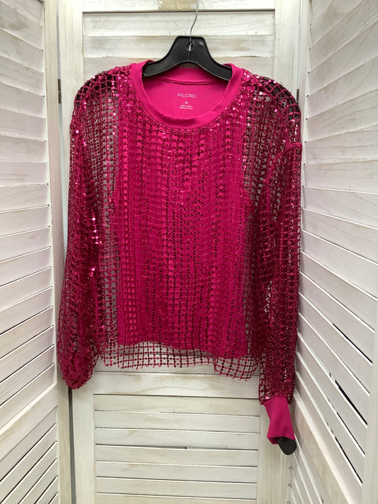 Top Long Sleeve By Pilcro In Pink, Size: Xs