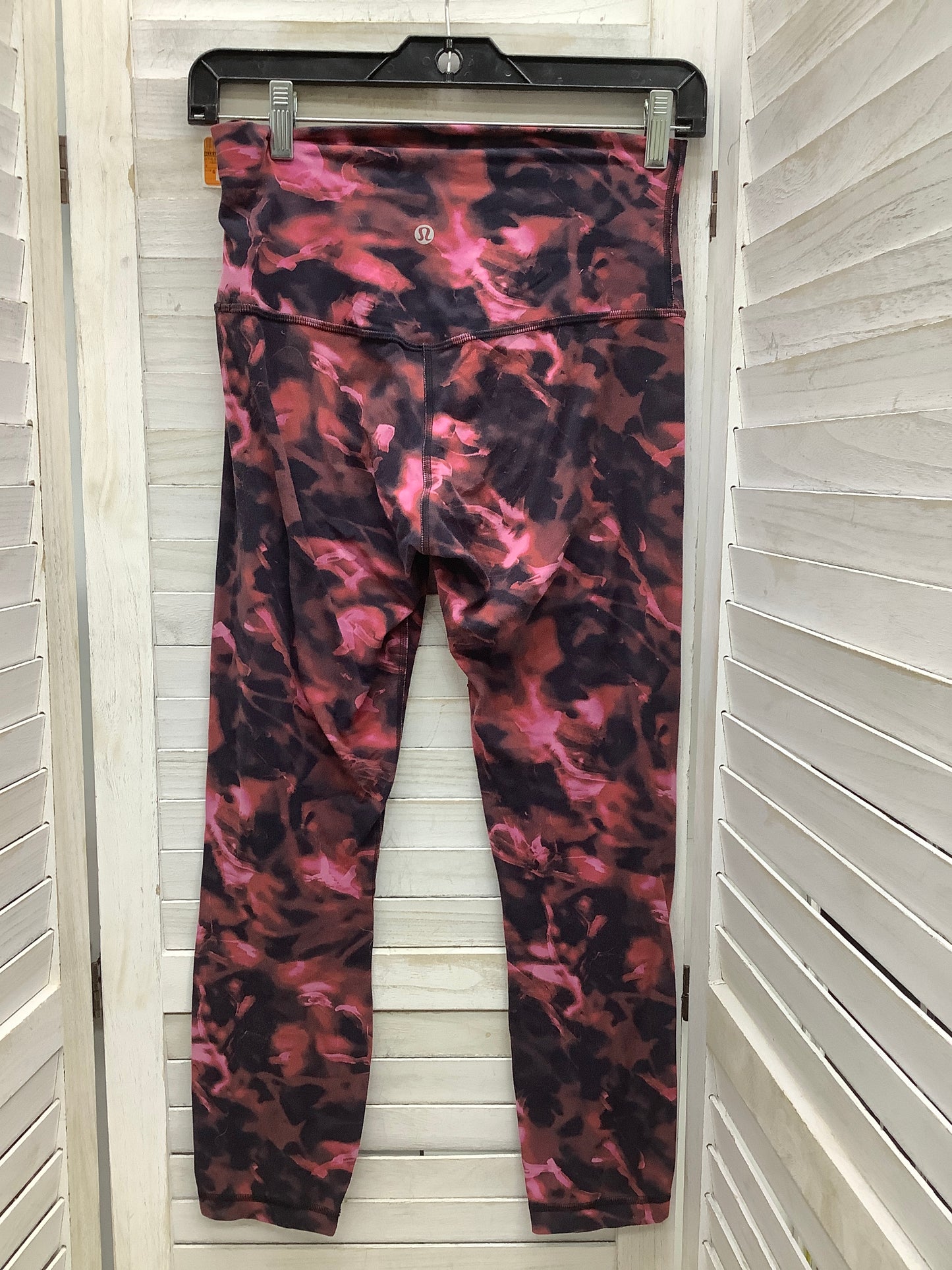 Athletic Leggings By Lululemon In Floral Print, Size: 6