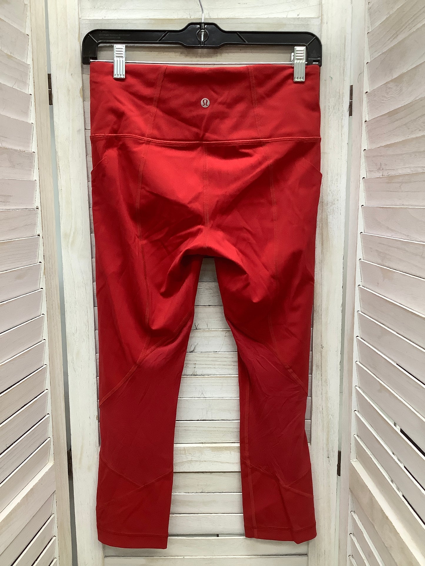 Athletic Leggings By Lululemon In Red, Size: 6