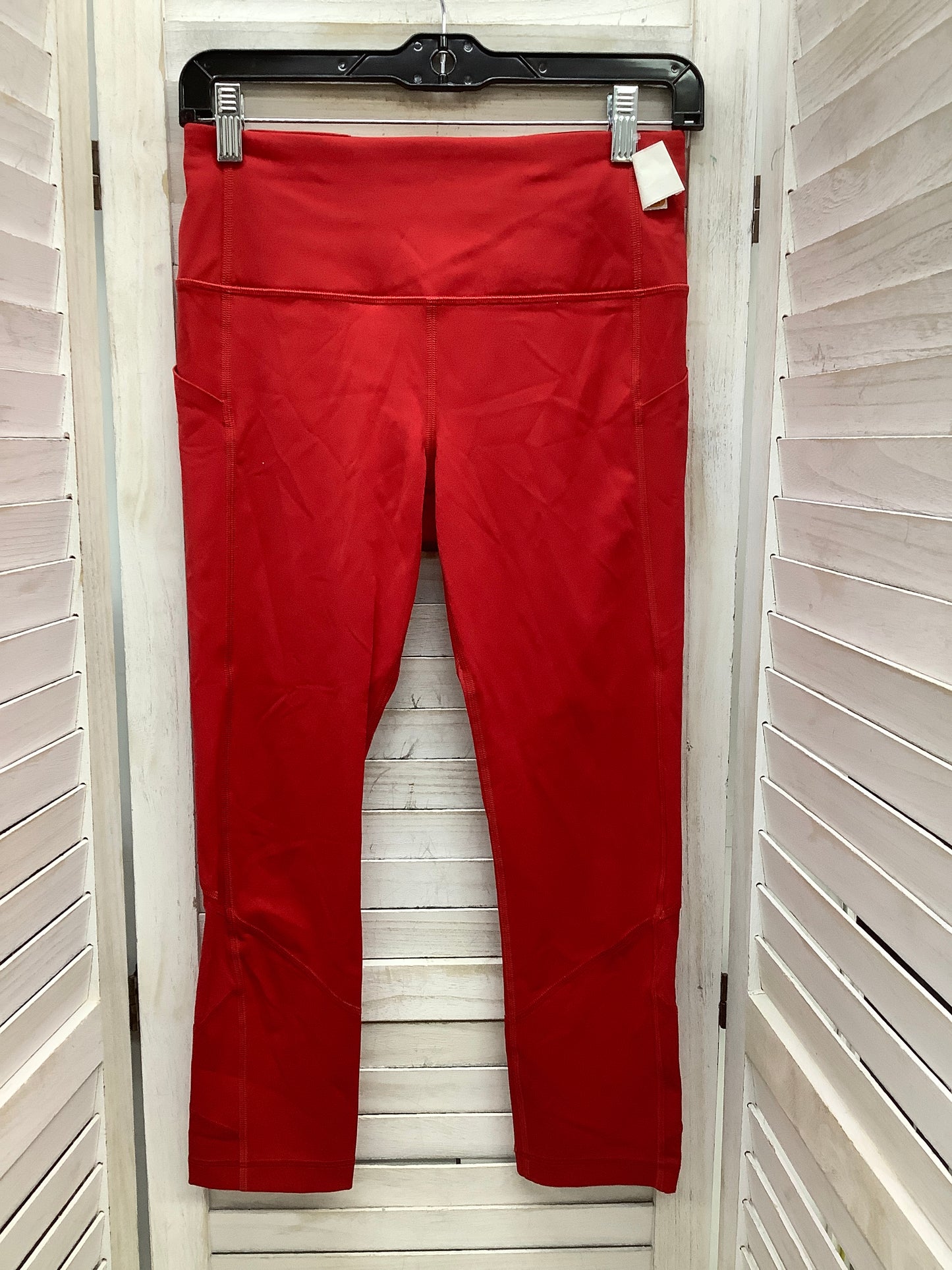 Athletic Leggings By Lululemon In Red, Size: 6