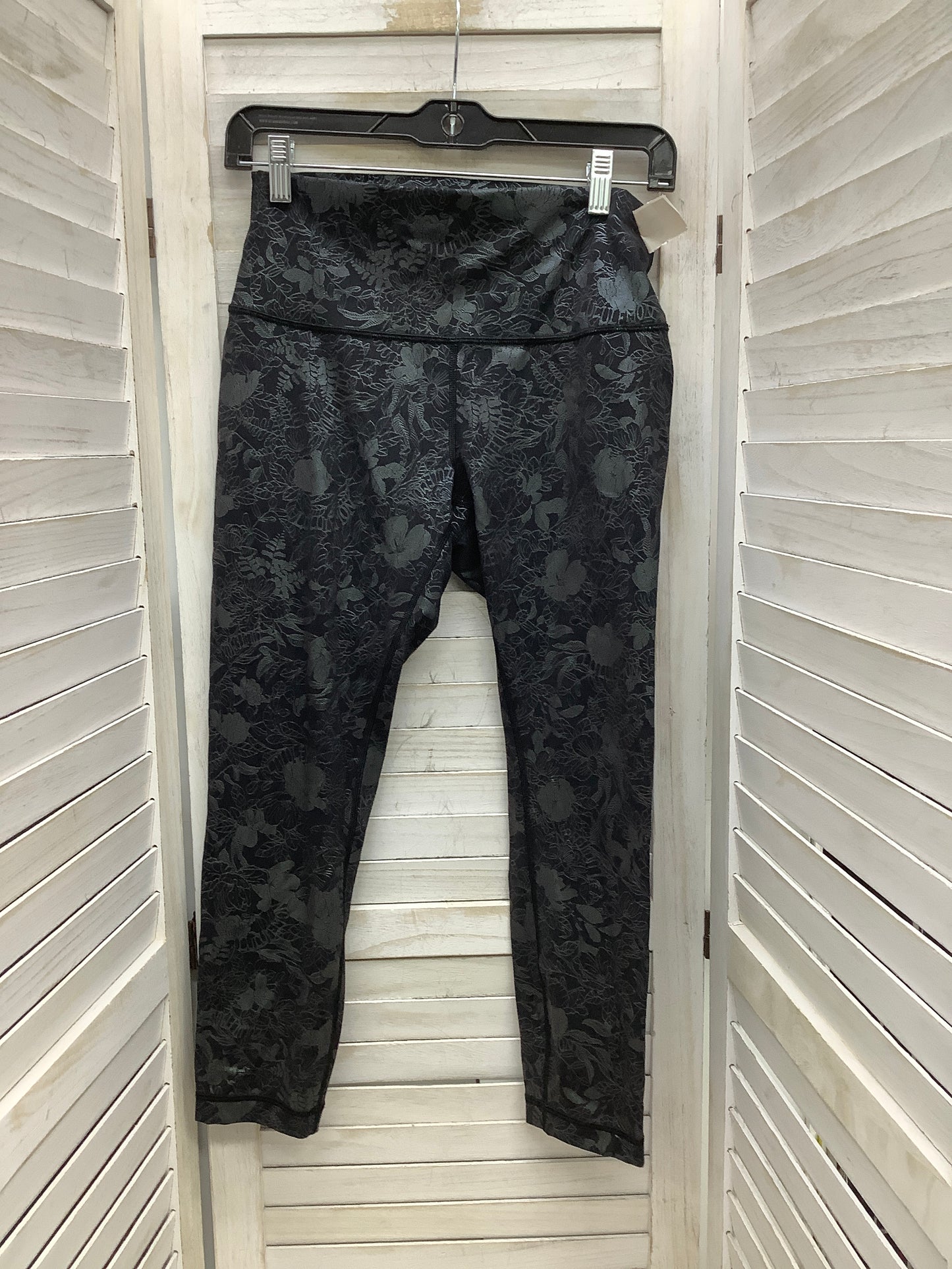 Athletic Leggings By Lululemon In Floral Print, Size: 8