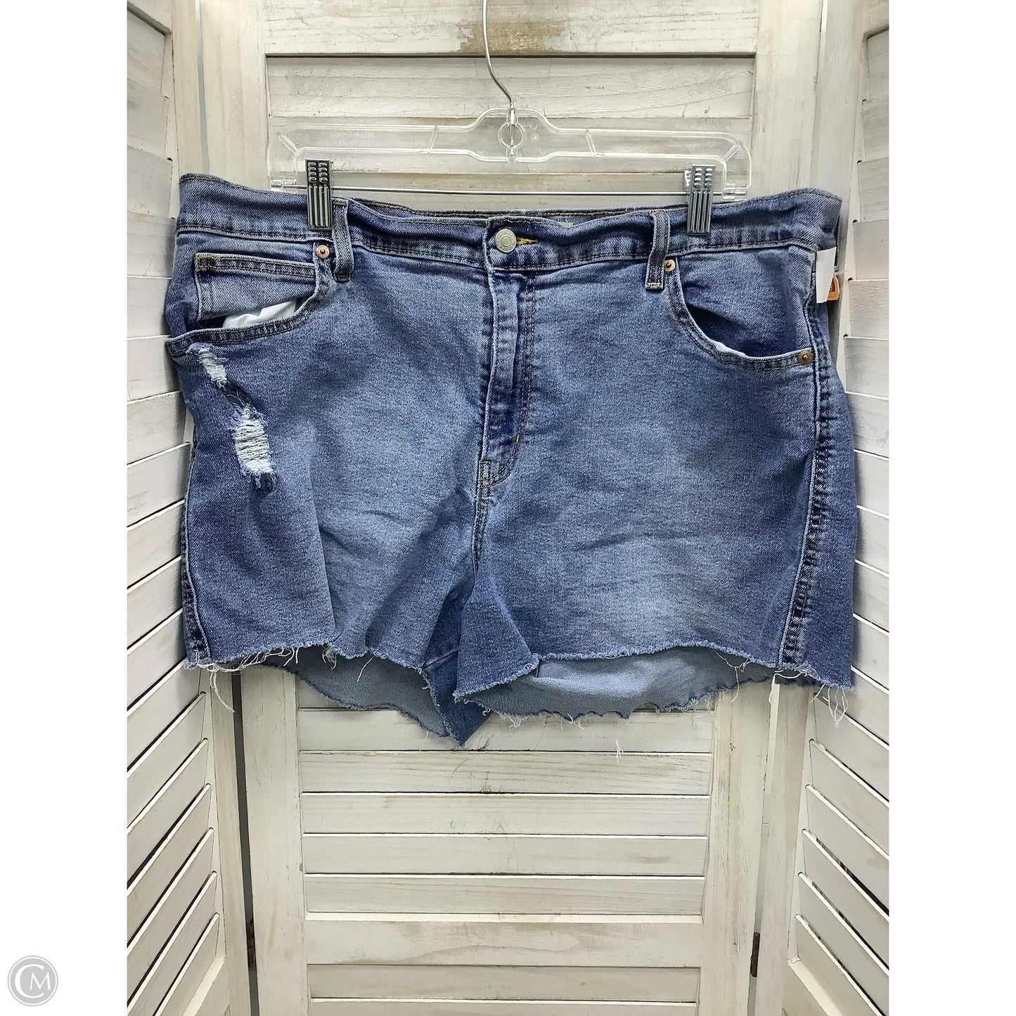 Shorts By Levis In Blue Denim, Size: 18