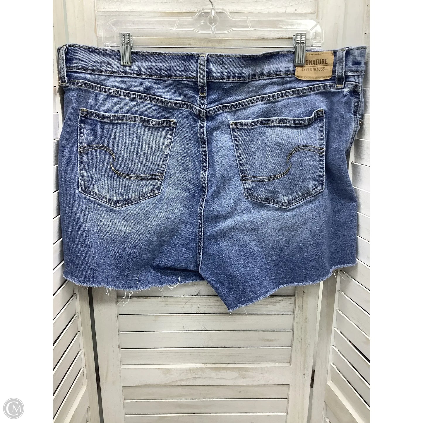 Shorts By Levis In Blue Denim, Size: 18