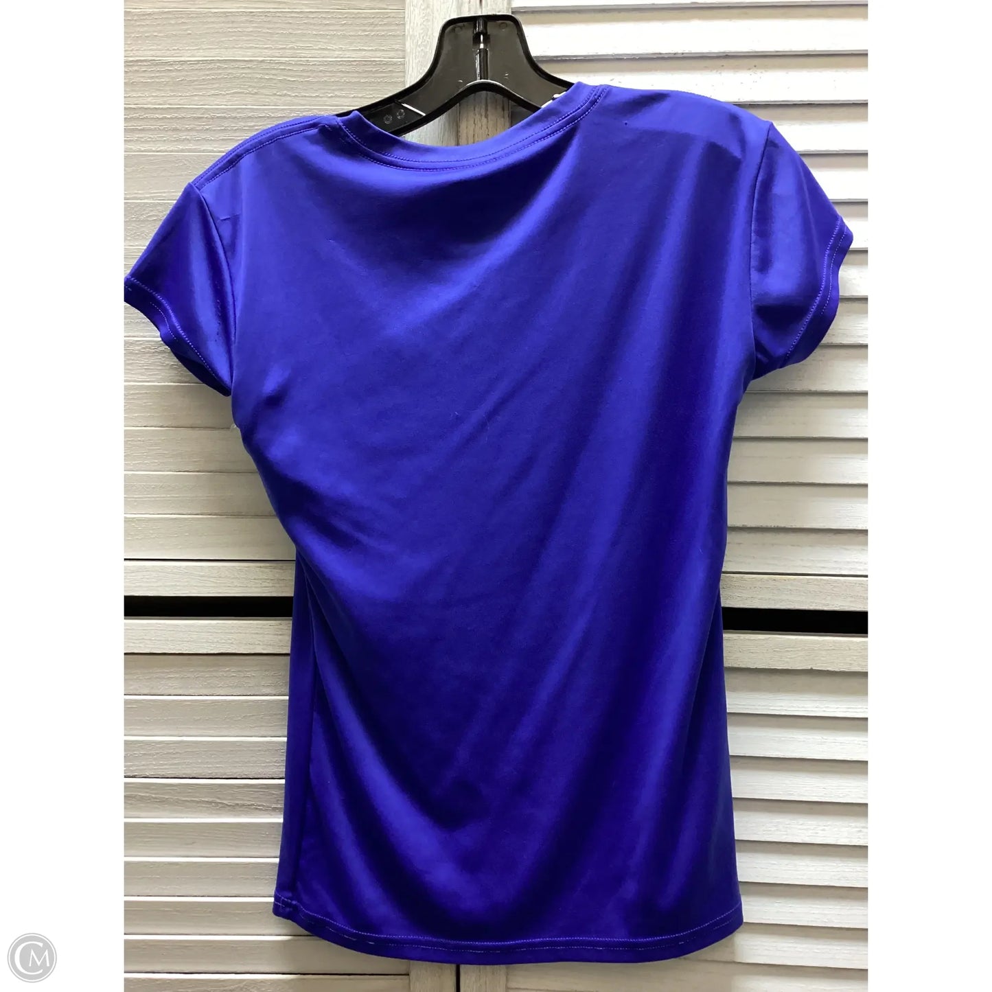 Athletic Top Short Sleeve By Avia In Blue, Size: S