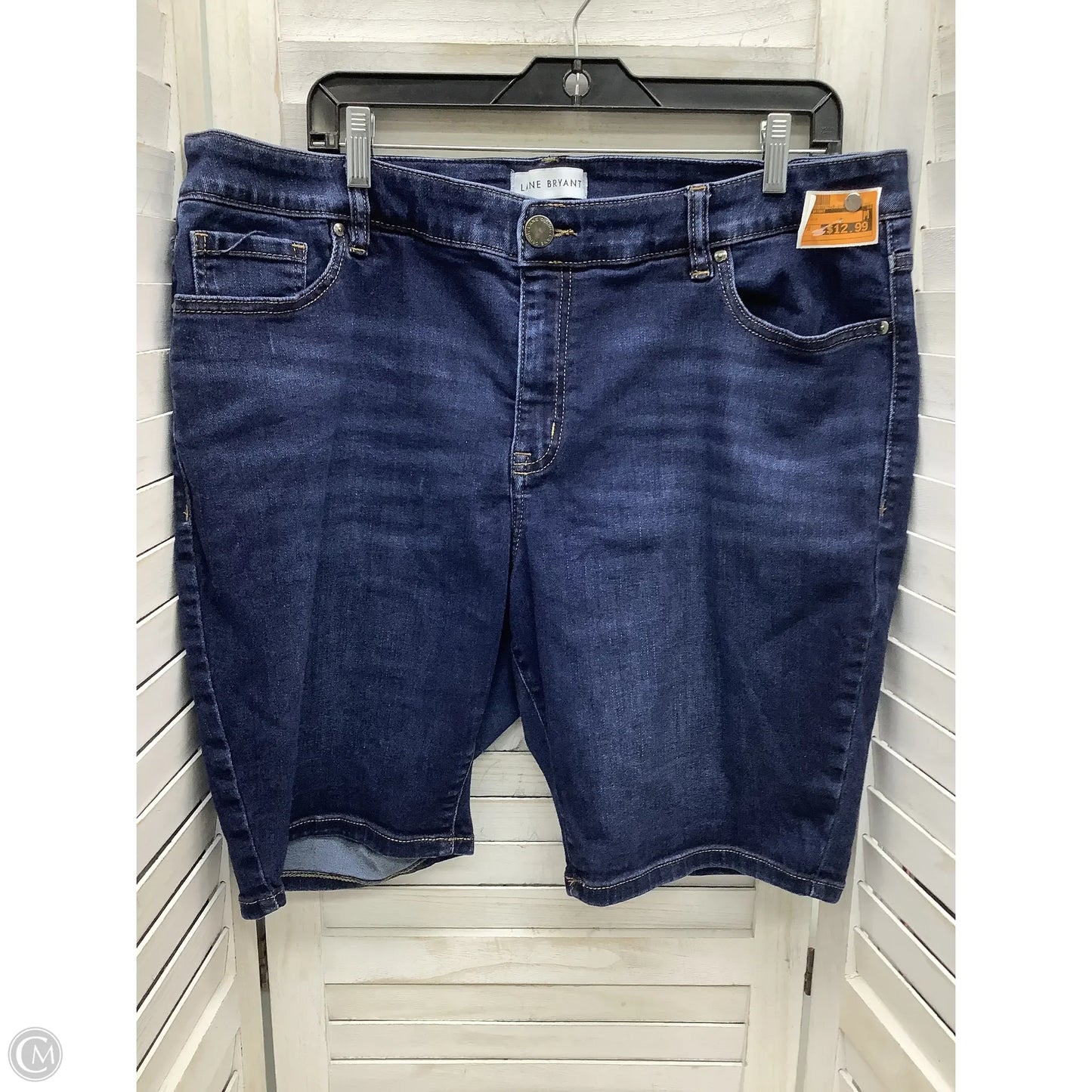 Shorts By Lane Bryant In Blue Denim, Size: 22