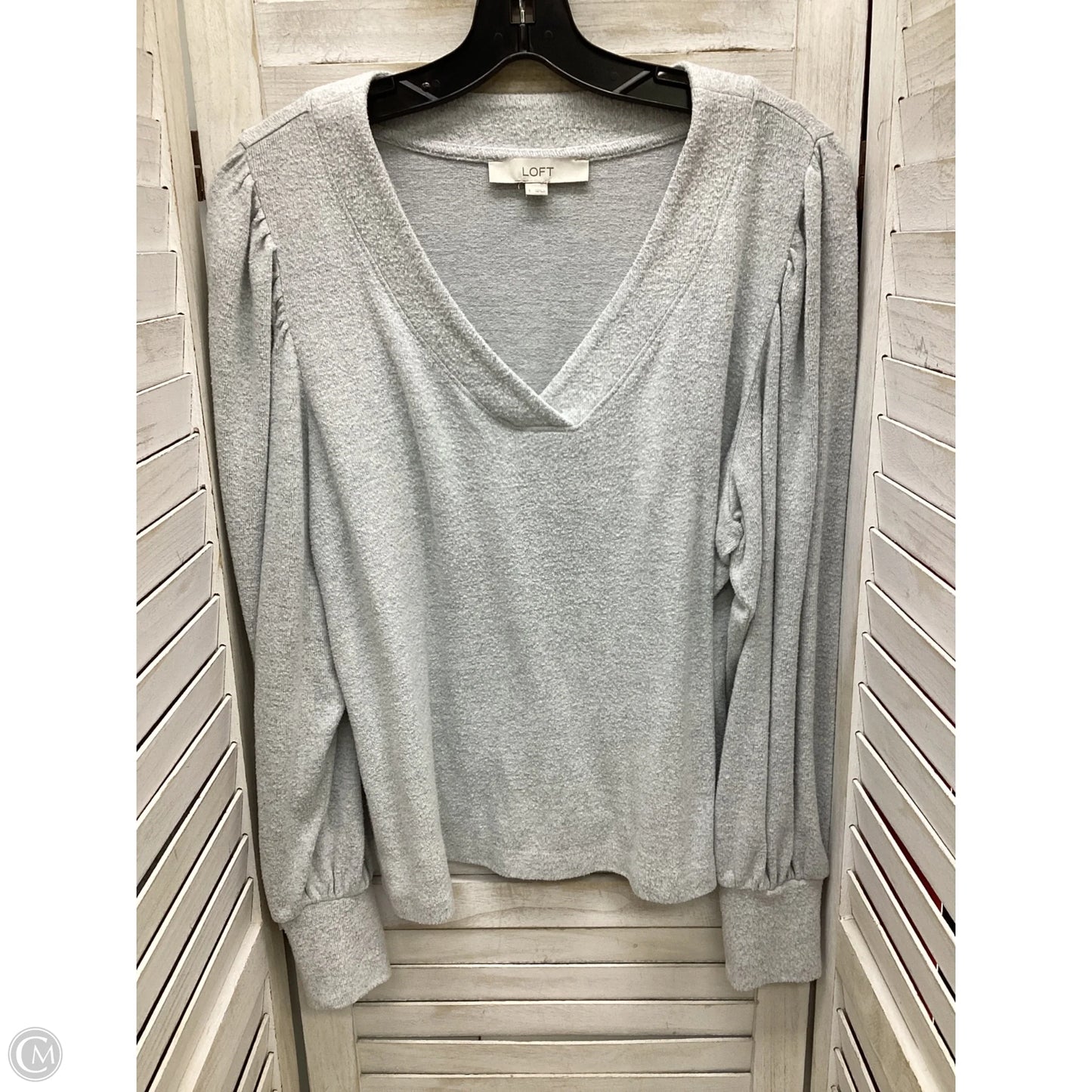 Top Long Sleeve By Loft In Blue, Size: L