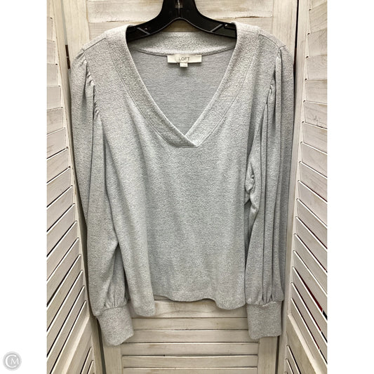 Top Long Sleeve By Loft In Blue, Size: L