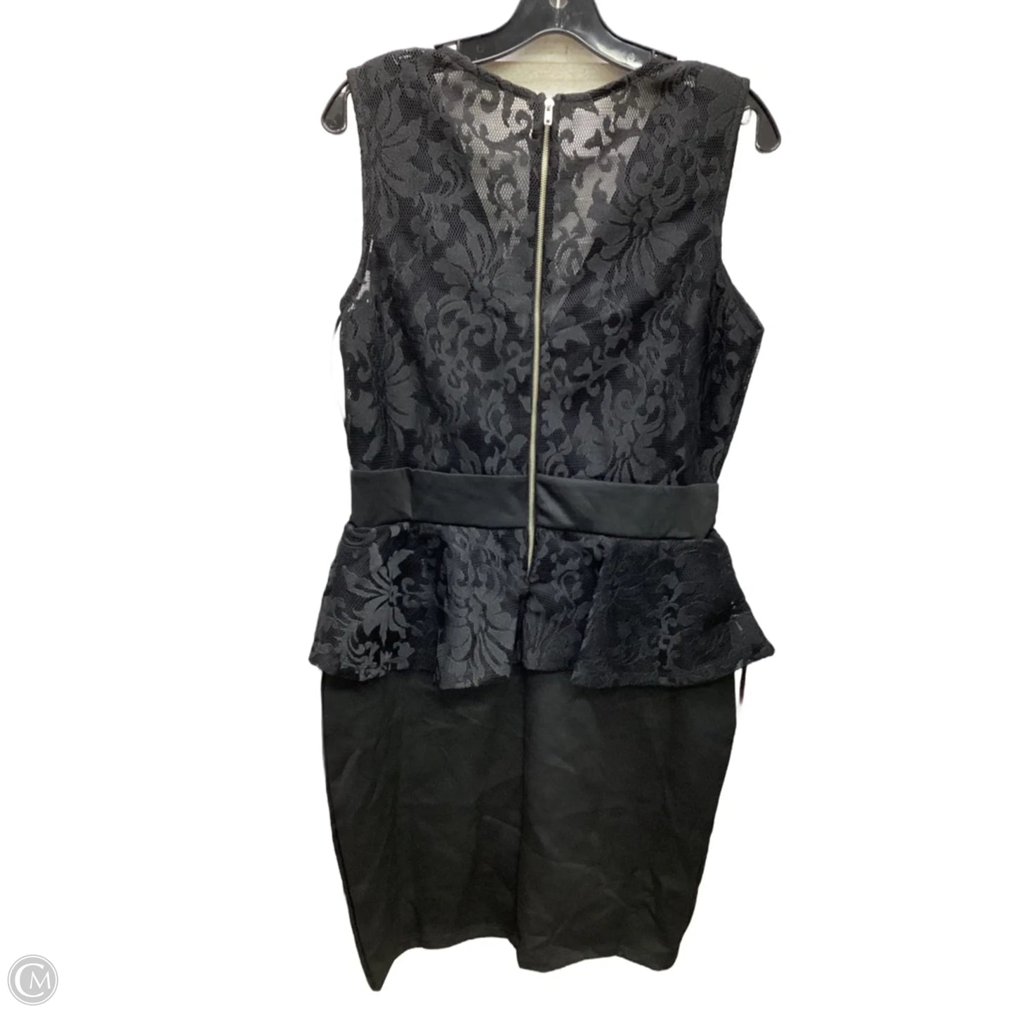 Dress Party Midi By Clothes Mentor In Black, Size: 1x