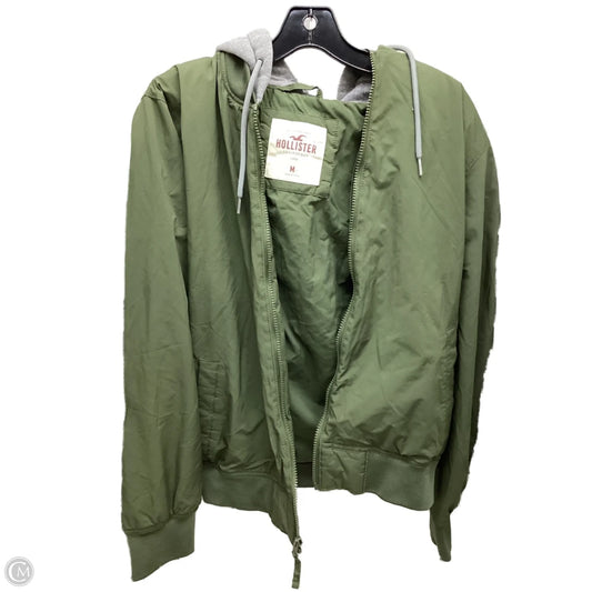 Jacket Puffer & Quilted By Hollister In Green, Size: M