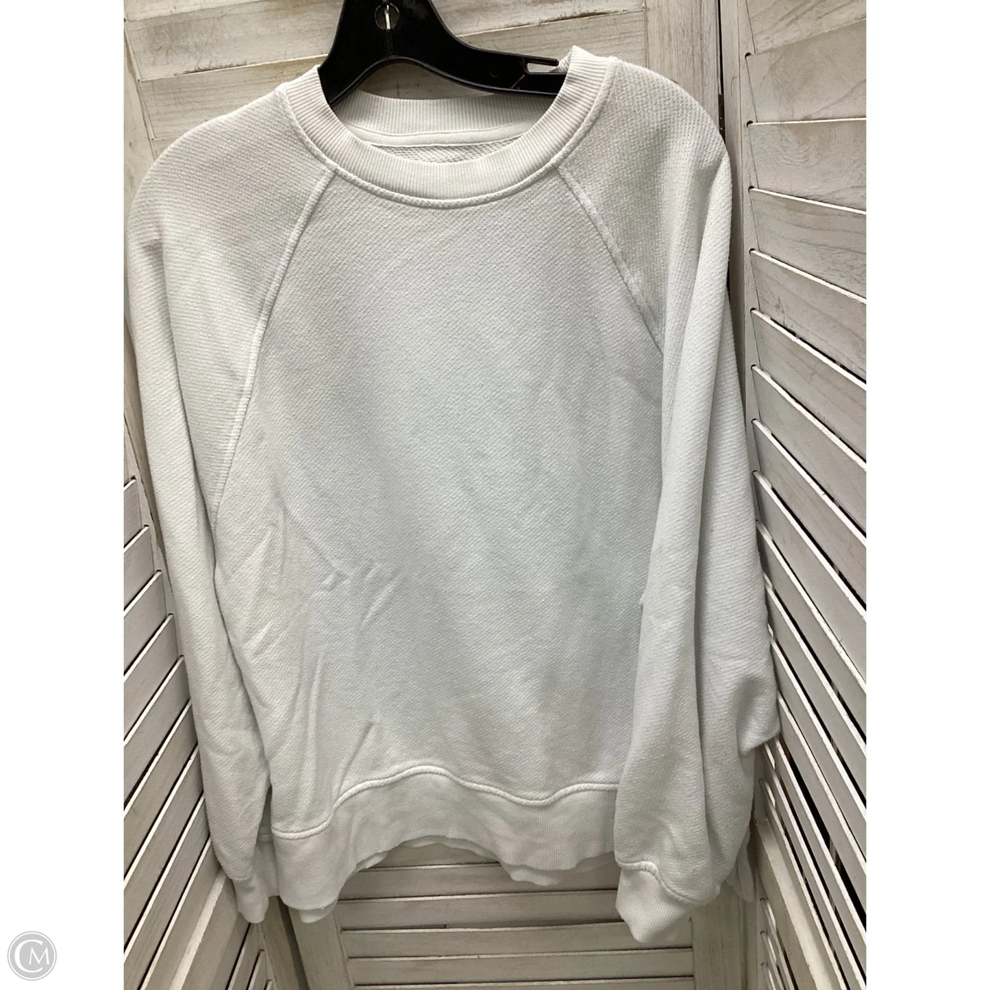 Sweatshirt Crewneck By Aerie In White, Size: Xxs