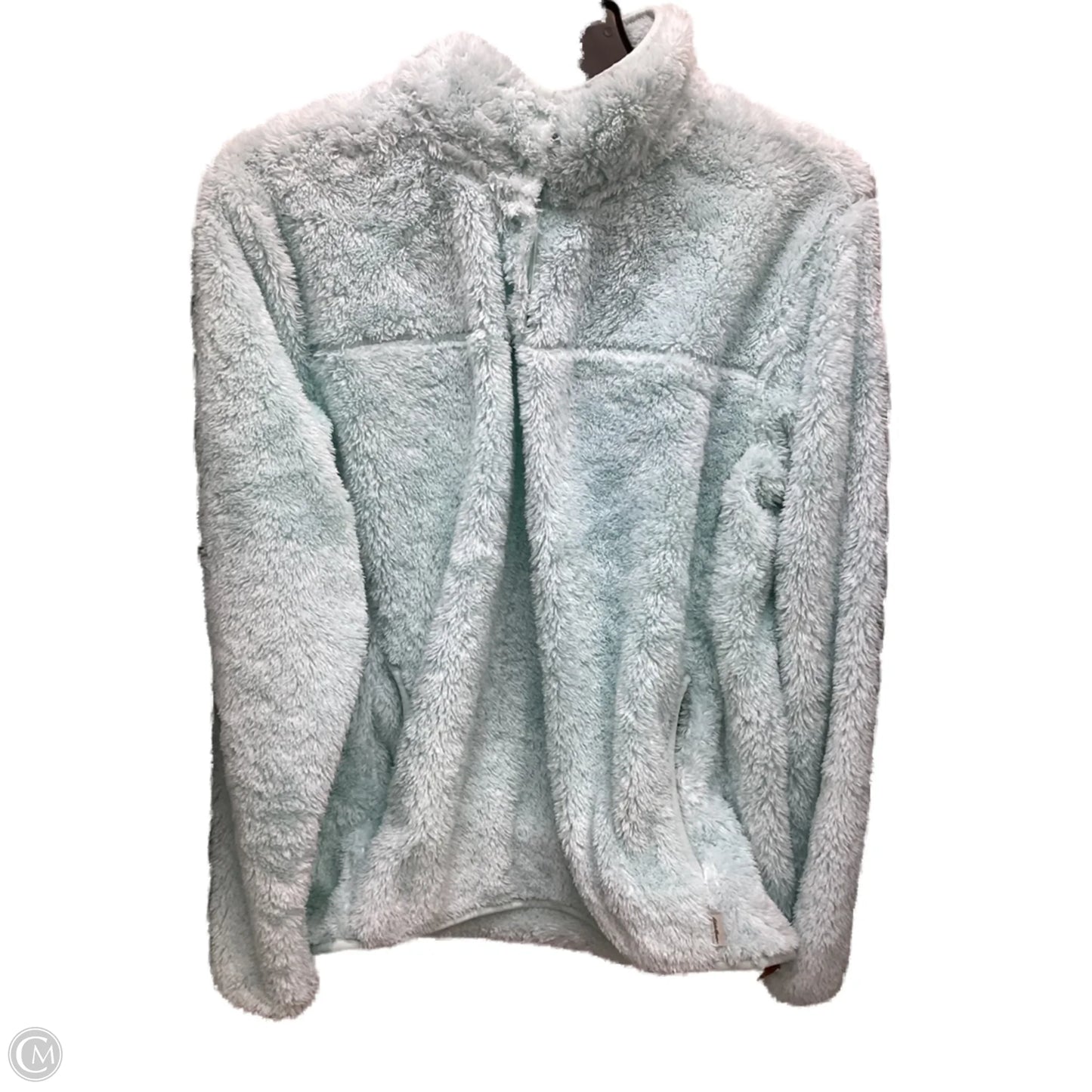 Sweatshirt Collar By Eddie Bauer In Aqua, Size: L