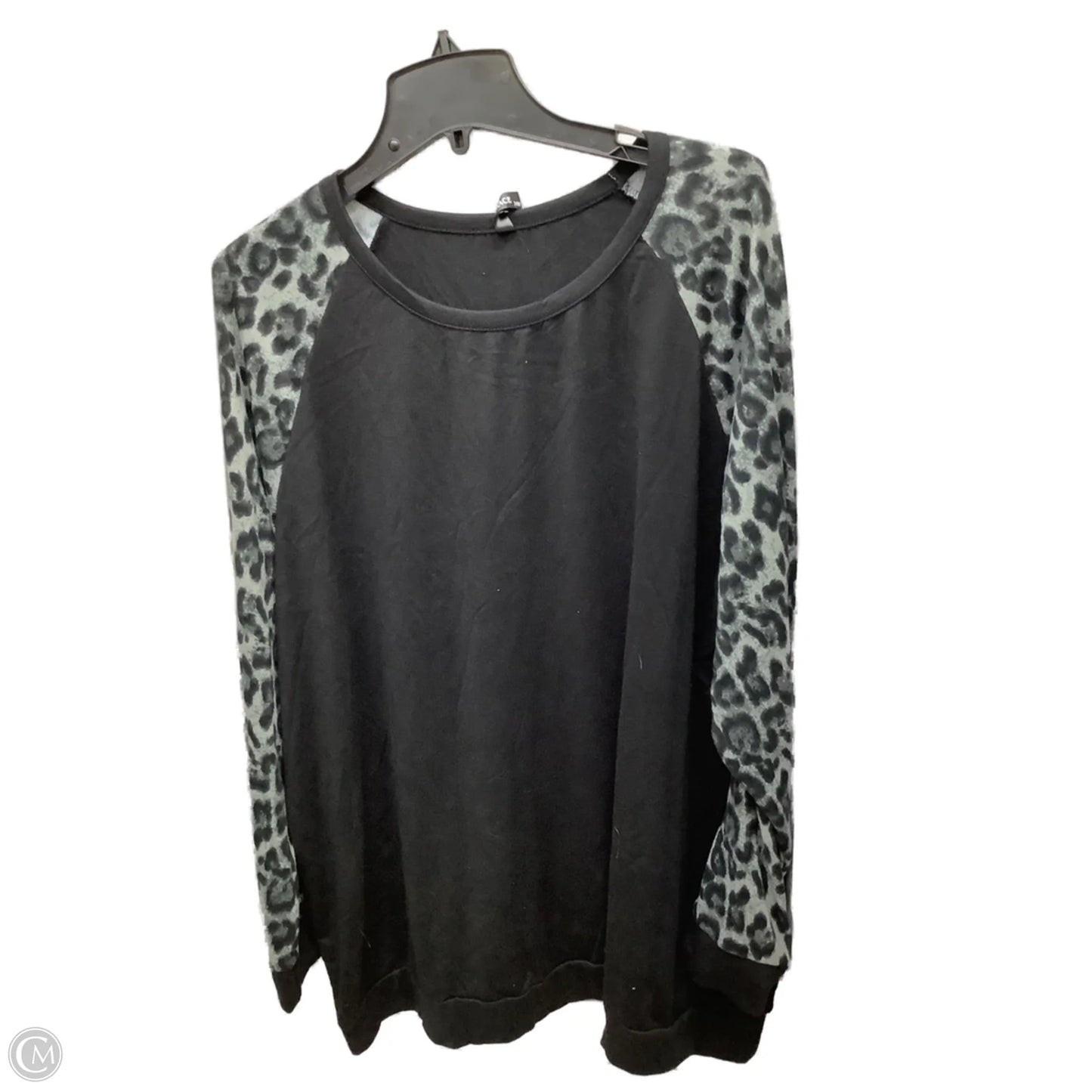 Top Long Sleeve By Clothes Mentor In Leopard Print, Size: 24